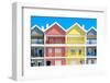 Welcome to Portugal Collection - Four Houses of Striped Colors-Philippe Hugonnard-Framed Photographic Print