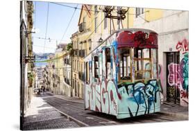 Welcome to Portugal Collection - Graffiti Tram Lisbon II-Philippe Hugonnard-Stretched Canvas