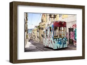 Welcome to Portugal Collection - Graffiti Tram Lisbon II-Philippe Hugonnard-Framed Photographic Print