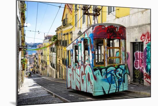 Welcome to Portugal Collection - Graffiti Tram Lisbon-Philippe Hugonnard-Mounted Photographic Print