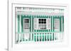 Welcome to Portugal Collection - Green and White Striped House Facade-Philippe Hugonnard-Framed Photographic Print