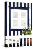 Welcome to Portugal Collection - House Facade with Midnight Blue Stripes-Philippe Hugonnard-Stretched Canvas