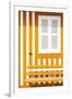 Welcome to Portugal Collection - House facade with Orange and White Stripes-Philippe Hugonnard-Framed Premium Photographic Print