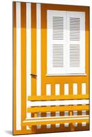 Welcome to Portugal Collection - House facade with Orange and White Stripes-Philippe Hugonnard-Mounted Premium Photographic Print