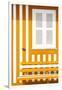 Welcome to Portugal Collection - House facade with Orange and White Stripes-Philippe Hugonnard-Framed Photographic Print