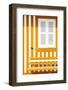 Welcome to Portugal Collection - House facade with Orange and White Stripes-Philippe Hugonnard-Framed Photographic Print