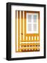 Welcome to Portugal Collection - House facade with Orange and White Stripes-Philippe Hugonnard-Framed Photographic Print