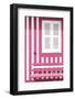 Welcome to Portugal Collection - House facade with Pink and White Stripes-Philippe Hugonnard-Framed Photographic Print