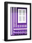 Welcome to Portugal Collection - House facade with Purple and White Stripes-Philippe Hugonnard-Framed Photographic Print