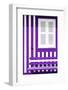 Welcome to Portugal Collection - House facade with Purple and White Stripes-Philippe Hugonnard-Framed Photographic Print