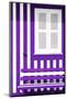 Welcome to Portugal Collection - House facade with Purple and White Stripes-Philippe Hugonnard-Mounted Photographic Print