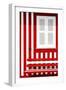 Welcome to Portugal Collection - House facade with Red and White Stripes-Philippe Hugonnard-Framed Photographic Print