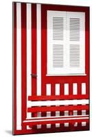 Welcome to Portugal Collection - House facade with Red and White Stripes-Philippe Hugonnard-Mounted Photographic Print