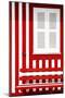 Welcome to Portugal Collection - House facade with Red and White Stripes-Philippe Hugonnard-Mounted Photographic Print