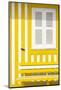 Welcome to Portugal Collection - House facade with Yellow and White Stripes-Philippe Hugonnard-Mounted Photographic Print