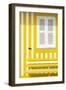 Welcome to Portugal Collection - House facade with Yellow and White Stripes-Philippe Hugonnard-Framed Photographic Print