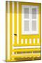 Welcome to Portugal Collection - House facade with Yellow and White Stripes-Philippe Hugonnard-Mounted Photographic Print