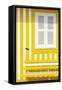 Welcome to Portugal Collection - House facade with Yellow and White Stripes-Philippe Hugonnard-Framed Stretched Canvas