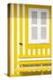 Welcome to Portugal Collection - House facade with Yellow and White Stripes-Philippe Hugonnard-Stretched Canvas