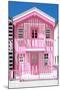 Welcome to Portugal Collection - Light Pink Striped House-Philippe Hugonnard-Mounted Photographic Print