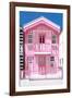 Welcome to Portugal Collection - Light Pink Striped House-Philippe Hugonnard-Framed Photographic Print