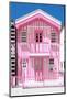 Welcome to Portugal Collection - Light Pink Striped House-Philippe Hugonnard-Mounted Photographic Print