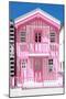 Welcome to Portugal Collection - Light Pink Striped House-Philippe Hugonnard-Mounted Photographic Print