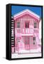 Welcome to Portugal Collection - Light Pink Striped House-Philippe Hugonnard-Framed Stretched Canvas