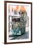 Welcome to Portugal Collection - Lisbon Bica Tram Graffiti II-Philippe Hugonnard-Framed Photographic Print