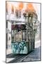 Welcome to Portugal Collection - Lisbon Bica Tram Graffiti II-Philippe Hugonnard-Mounted Photographic Print