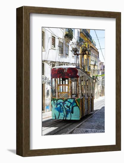 Welcome to Portugal Collection - Lisbon Bica Tram Graffiti-Philippe Hugonnard-Framed Photographic Print