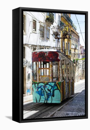 Welcome to Portugal Collection - Lisbon Bica Tram Graffiti-Philippe Hugonnard-Framed Stretched Canvas