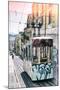 Welcome to Portugal Collection - Lisbon Tram Graffiti II-Philippe Hugonnard-Mounted Photographic Print