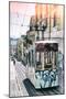 Welcome to Portugal Collection - Lisbon Tram Graffiti II-Philippe Hugonnard-Mounted Photographic Print