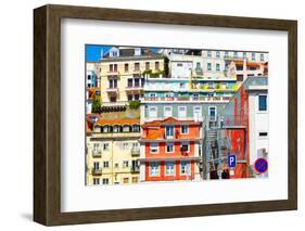 Welcome to Portugal Collection - Mix of Colorful Facades-Philippe Hugonnard-Framed Photographic Print