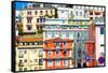 Welcome to Portugal Collection - Mix of Colorful Facades-Philippe Hugonnard-Framed Stretched Canvas