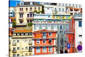 Welcome to Portugal Collection - Mix of Colorful Facades-Philippe Hugonnard-Stretched Canvas