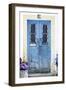 Welcome to Portugal Collection - Old Light Blue Front Door-Philippe Hugonnard-Framed Photographic Print