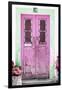 Welcome to Portugal Collection - Old Pink Door-Philippe Hugonnard-Framed Photographic Print