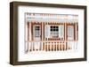 Welcome to Portugal Collection - Orange and White Striped House Facade-Philippe Hugonnard-Framed Photographic Print