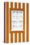 Welcome to Portugal Collection - Orange Striped Window-Philippe Hugonnard-Stretched Canvas