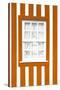 Welcome to Portugal Collection - Orange Striped Window-Philippe Hugonnard-Stretched Canvas