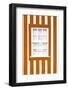 Welcome to Portugal Collection - Orange Striped Window-Philippe Hugonnard-Framed Photographic Print