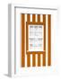 Welcome to Portugal Collection - Orange Striped Window-Philippe Hugonnard-Framed Photographic Print