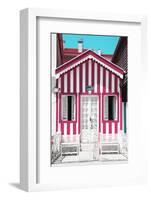 Welcome to Portugal Collection - Pink and White House-Philippe Hugonnard-Framed Photographic Print