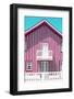 Welcome to Portugal Collection - Pink and White Striped Facade-Philippe Hugonnard-Framed Photographic Print