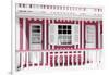 Welcome to Portugal Collection - Pink and White Striped House Facade-Philippe Hugonnard-Framed Photographic Print