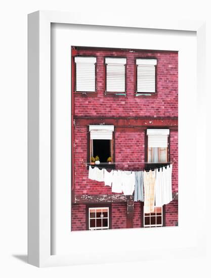 Welcome to Portugal Collection - Pink Brick Facade-Philippe Hugonnard-Framed Photographic Print