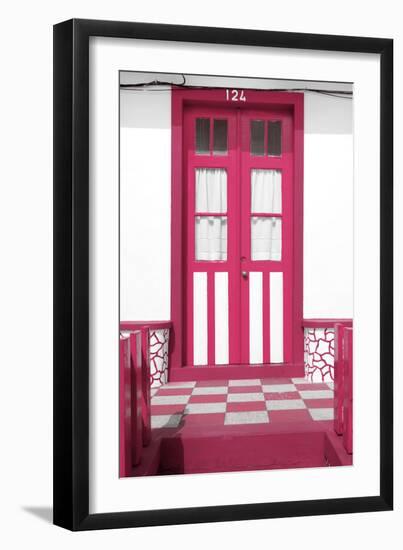 Welcome to Portugal Collection - Pink House Entrance-Philippe Hugonnard-Framed Premium Photographic Print
