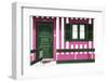 Welcome to Portugal Collection - Pink Striped Beach House-Philippe Hugonnard-Framed Photographic Print